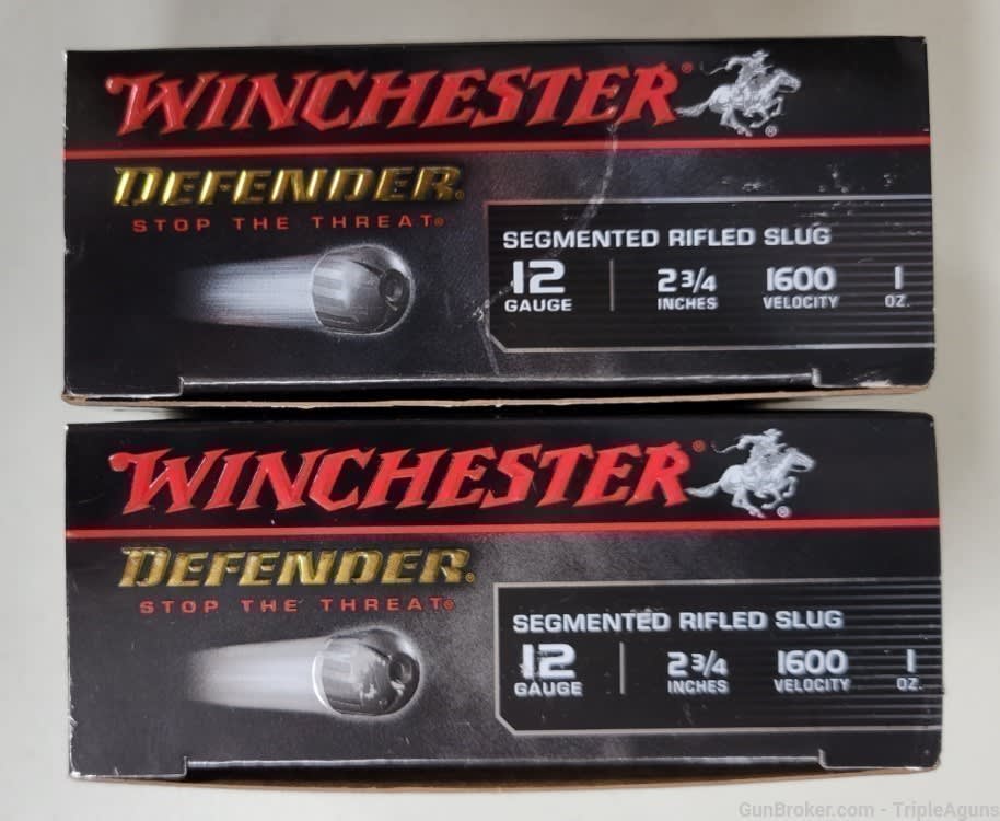 Winchester Defender 12g segmented rifled slugs lot of 20rds S12PDX1S-img-0