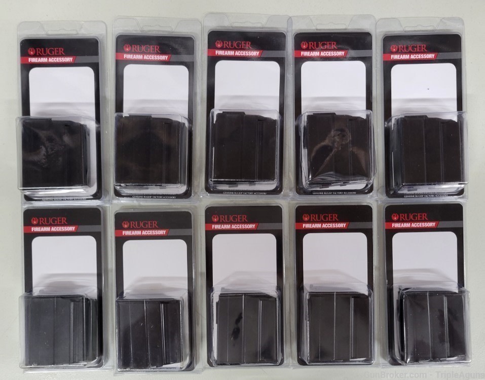 Ruger Mini 14 10rd factory magazines 223 5.56 lot of 10 90339-img-0