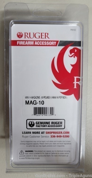 Ruger Mini 14 10rd factory magazines 223 5.56 lot of 6 90339-img-1