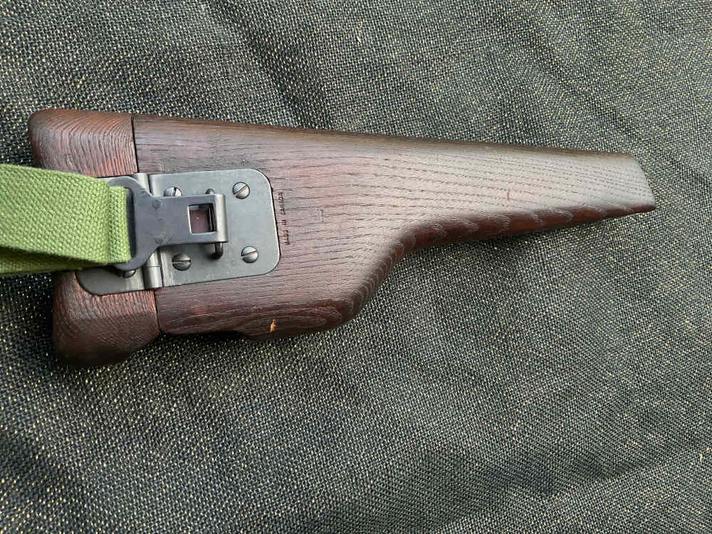 Mint Original Canadian Inglis Hi Power Pistol Shoulder Stock Holster-img-6