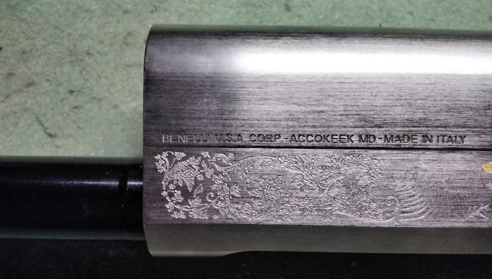 New Unfired Benelli Montefeltro Silver 12ga 28" Walnut SN MS12-10116L-img-10