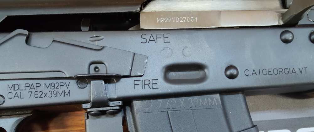 Zastava (Serbia) PAP M92PV AK Pistol in 7.62x39, VERY NICE-img-2