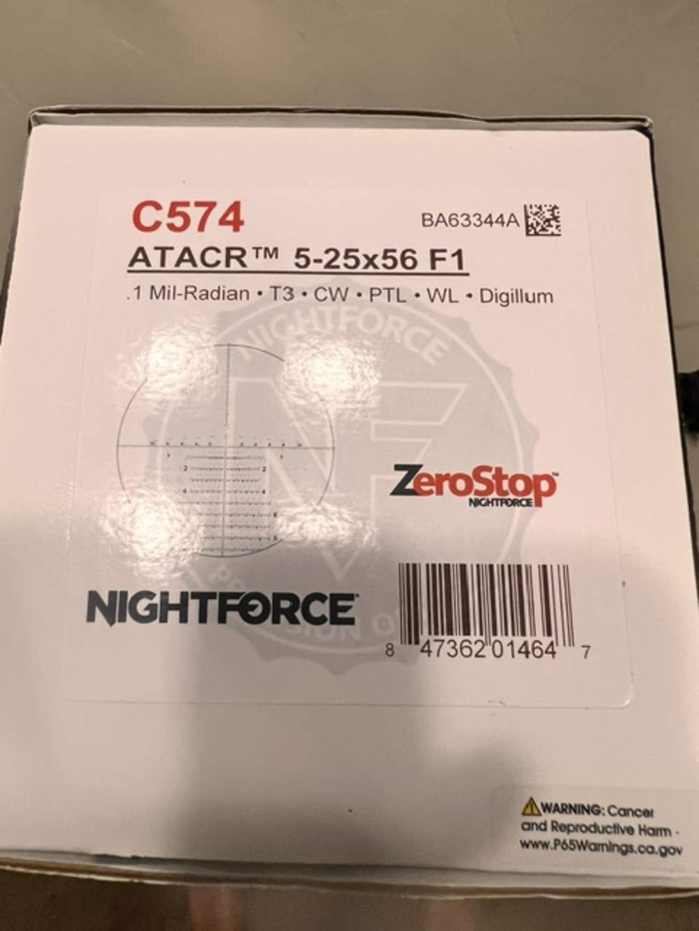 Nightforce ATACR 5-25x56 F1 Digilum Tremor 3 w rings and Level-img-3