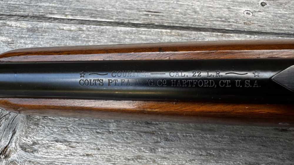 Colt Courier w/ Weaver 3-6x Scope  Mfg'd 1971-img-10