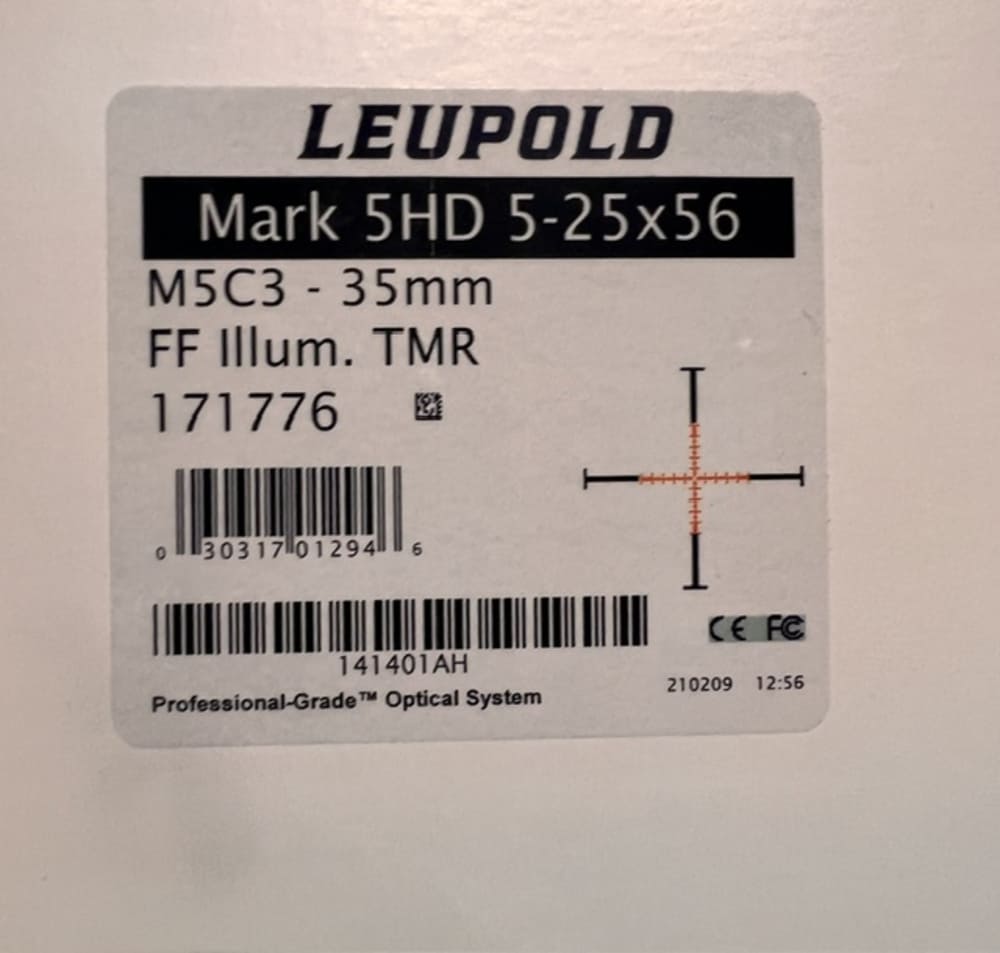 Leupold Mk5 HD 5-25x56 35mm FF Illum. TMR with Rings and Larue AR Mount-img-3