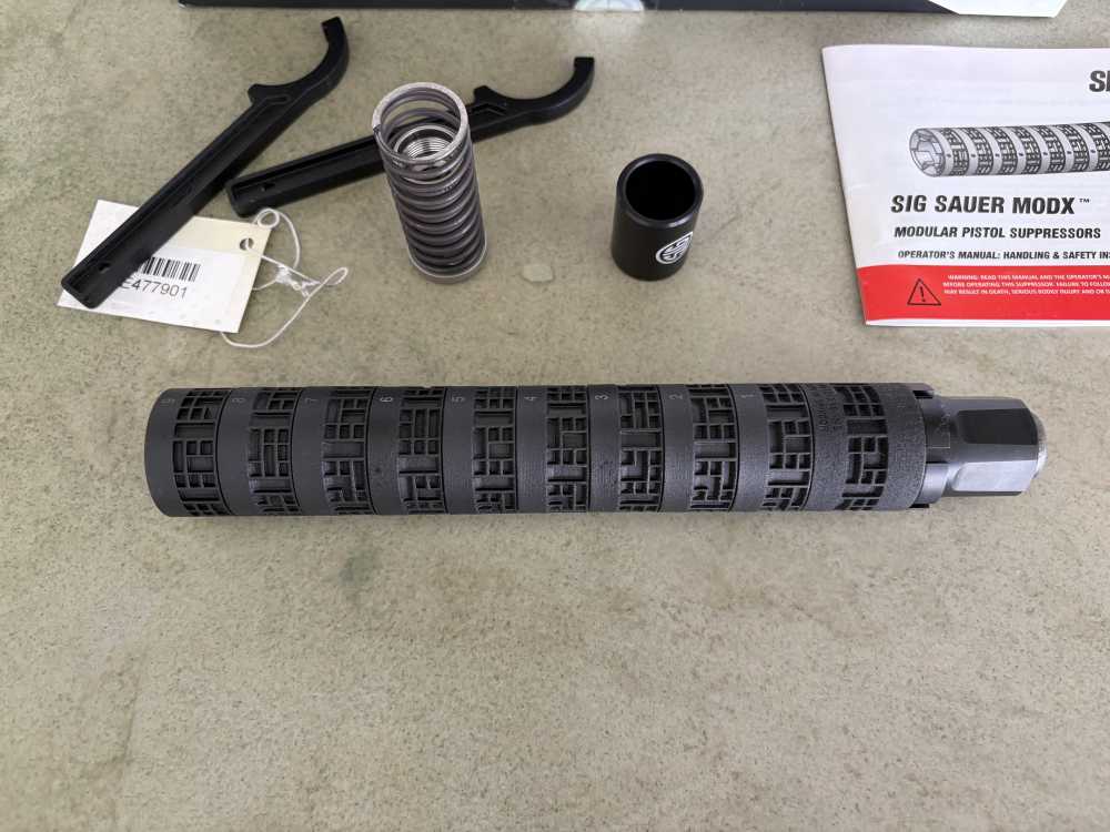 NEW, Sig Sauer MODX-45 .45 ACP Suppressor w/.578x28 and M16x1mm LH Piston-img-1