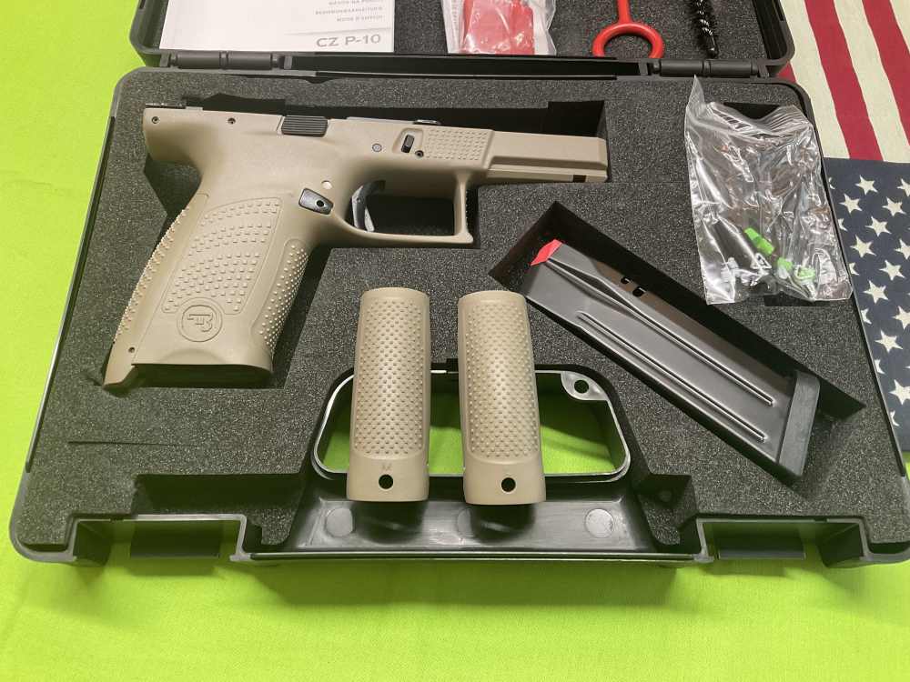 CZ P10C Complete Lower Receiver Frame in FDE color  - Brand New-img-2