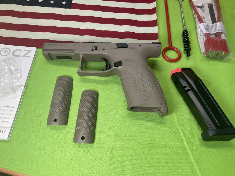 CZ P10C Complete Lower Receiver Frame in FDE color  - Brand New-img-5