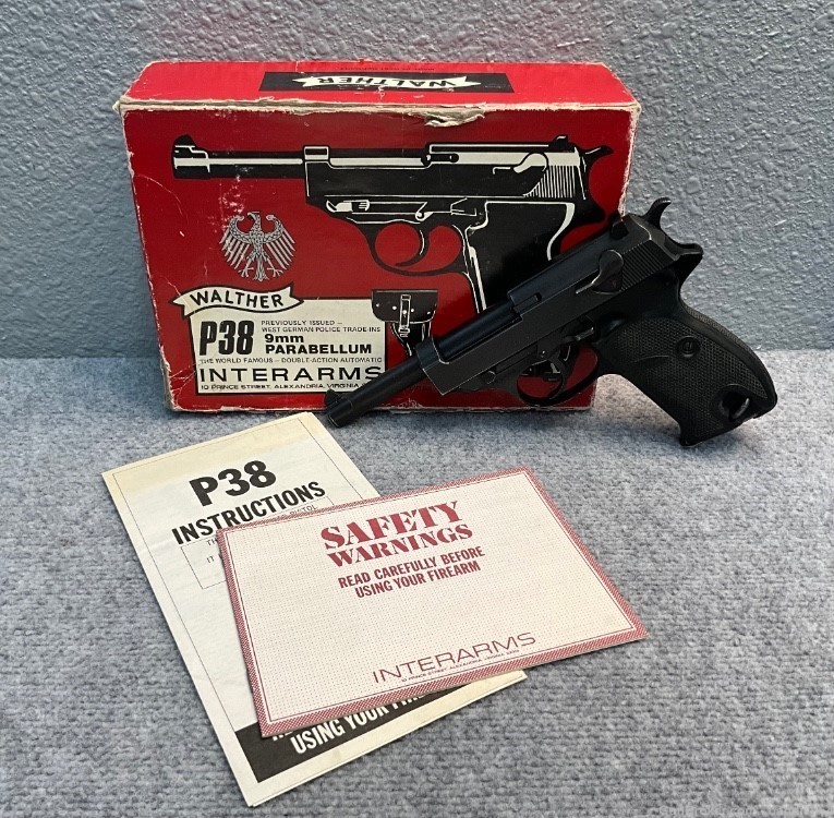 Interarms Walther P38 - WAP 34590 - 9MM - In Box w/ Holster- Oct 62’- 18677-img-2