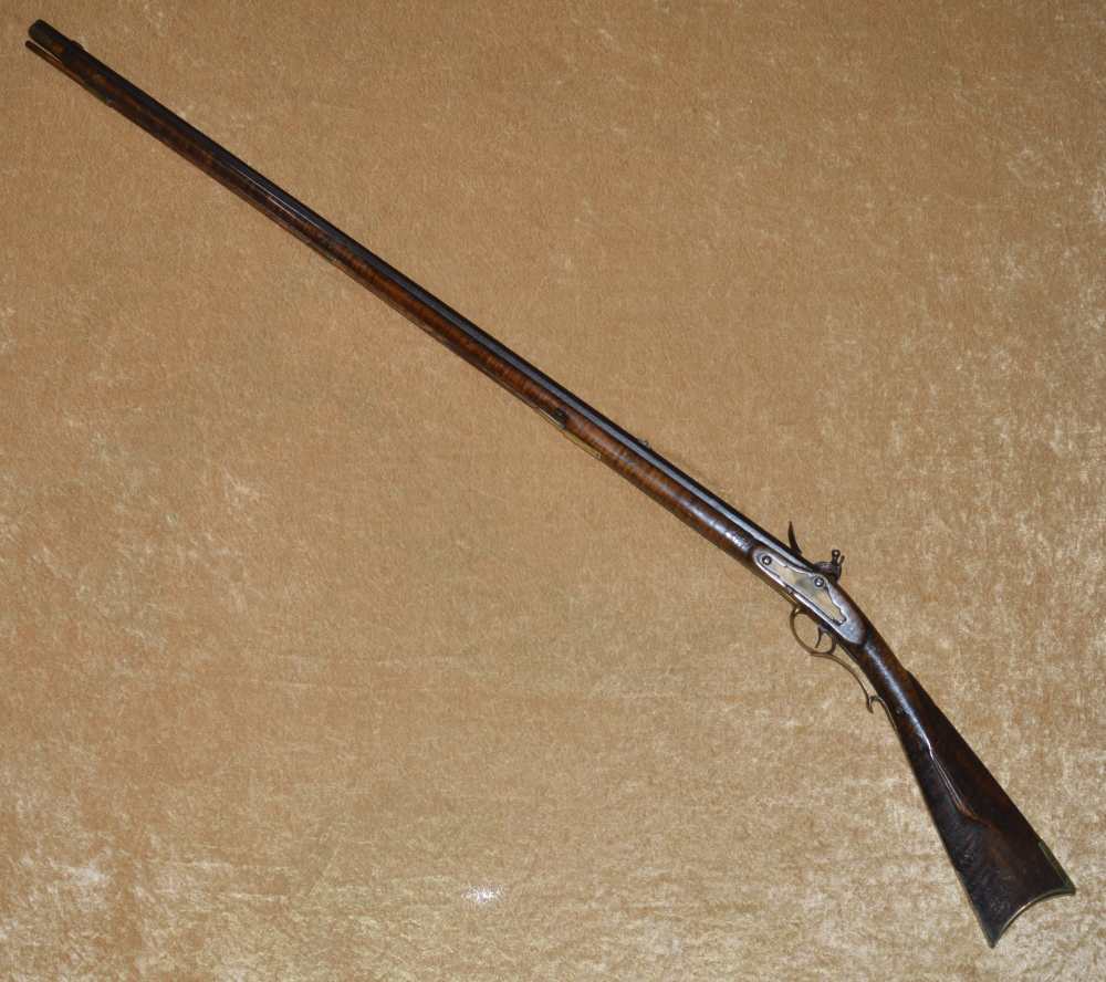 Flintlock Kentucky Long Rifle, ca. 1830-img-1