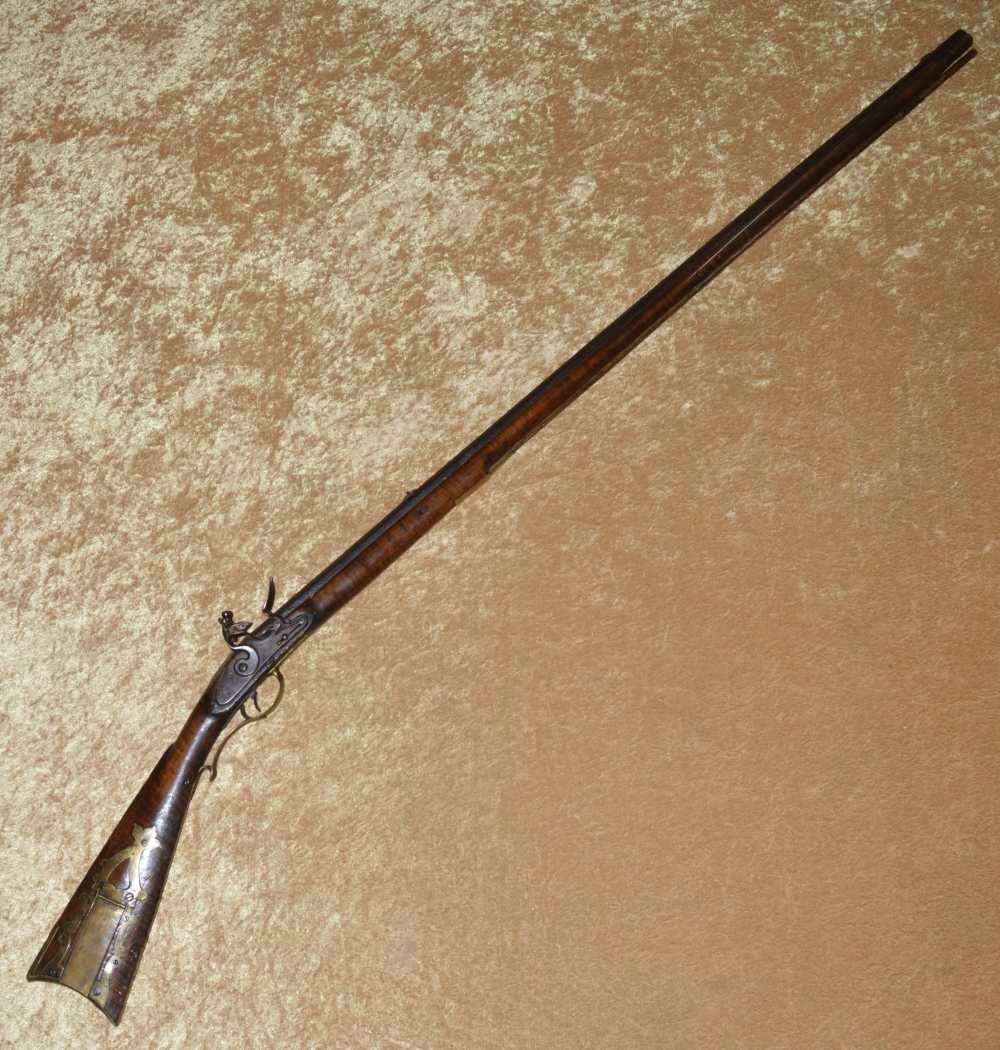 Flintlock Kentucky Long Rifle, ca. 1830-img-0