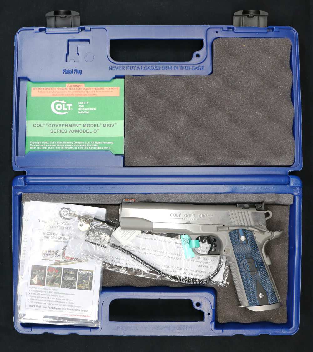 NEW! Colt 1911 Government Gold Cup Trophy Stailness .38 Super 5" 9-rds-img-29