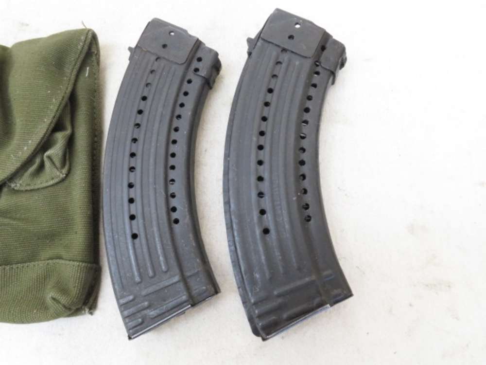 2 Romanian AK AK-47 30rd Magazines & AK47 Magazine Pouch Oddity Holes-img-2