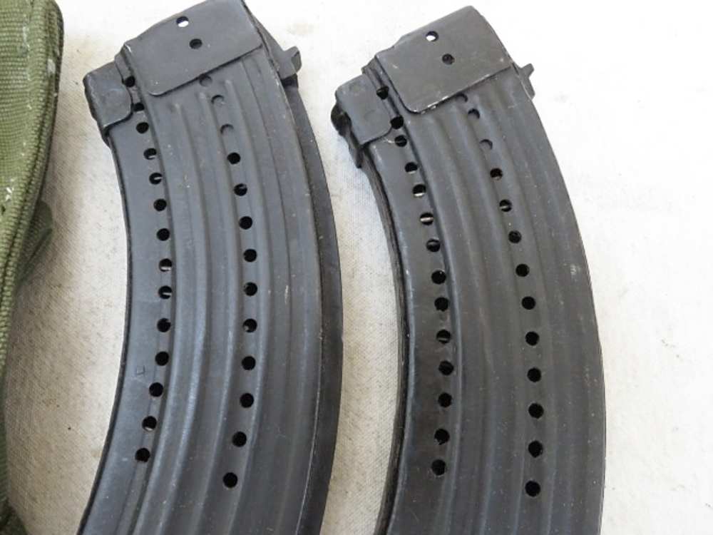 2 Romanian AK AK-47 30rd Magazines & AK47 Magazine Pouch Oddity Holes-img-5