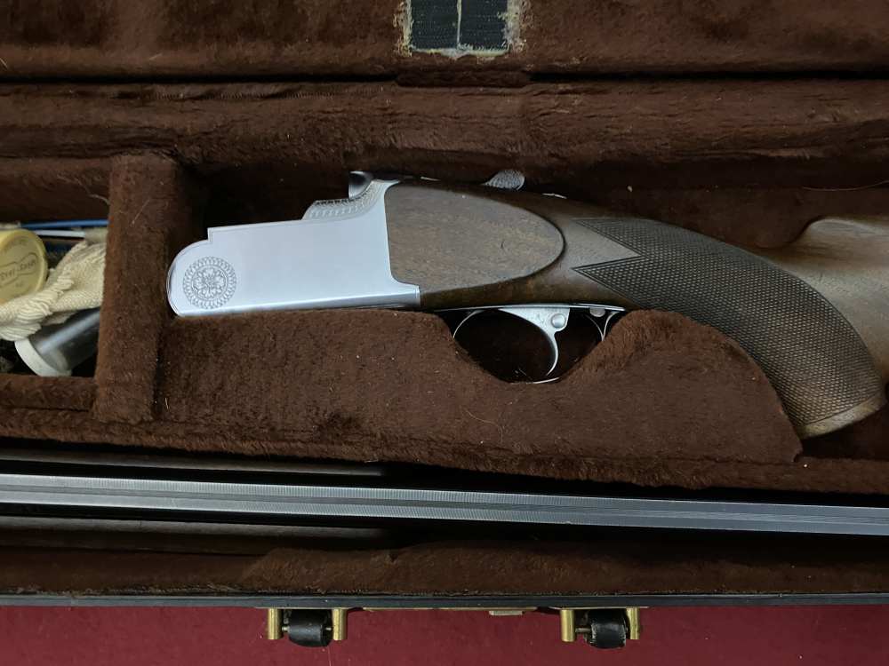 Excellent Italian Rottweil Supreme Over / Under Shotgun 12ga two barrel set-img-167