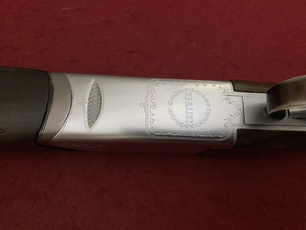Excellent Italian Rottweil Supreme Over / Under Shotgun 12ga two barrel set-img-72