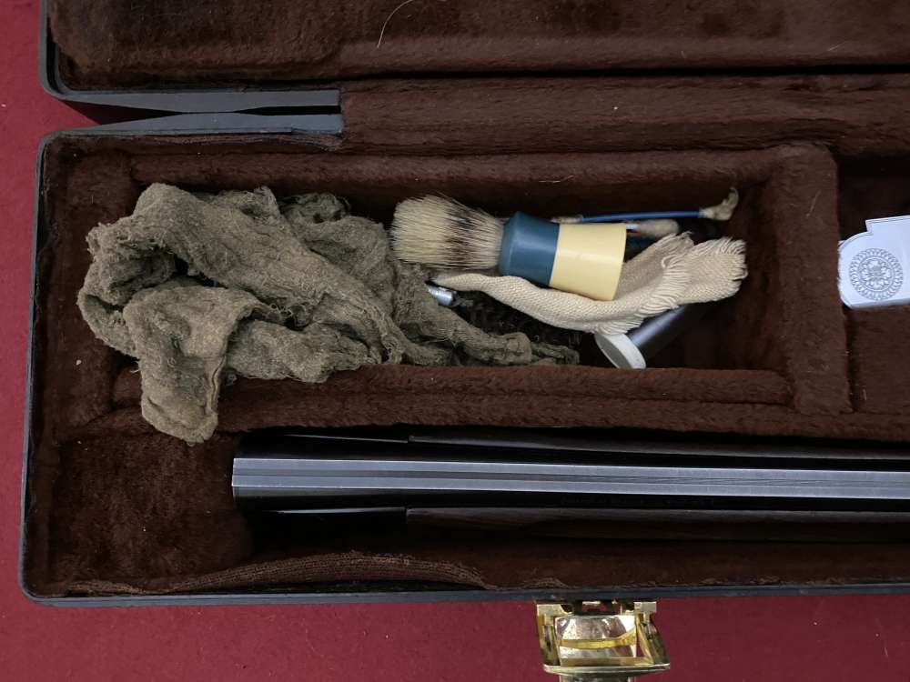 Excellent Italian Rottweil Supreme Over / Under Shotgun 12ga two barrel set-img-168