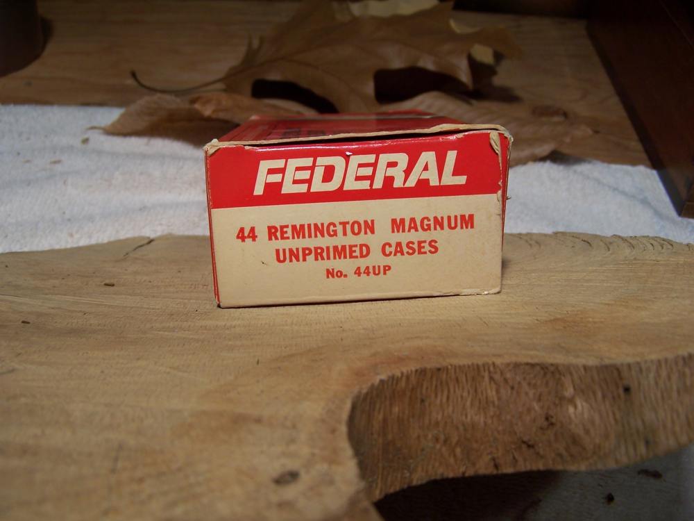 F C 44 Rem Mag Reloading brass 50  unprimed cases New old stock -img-2