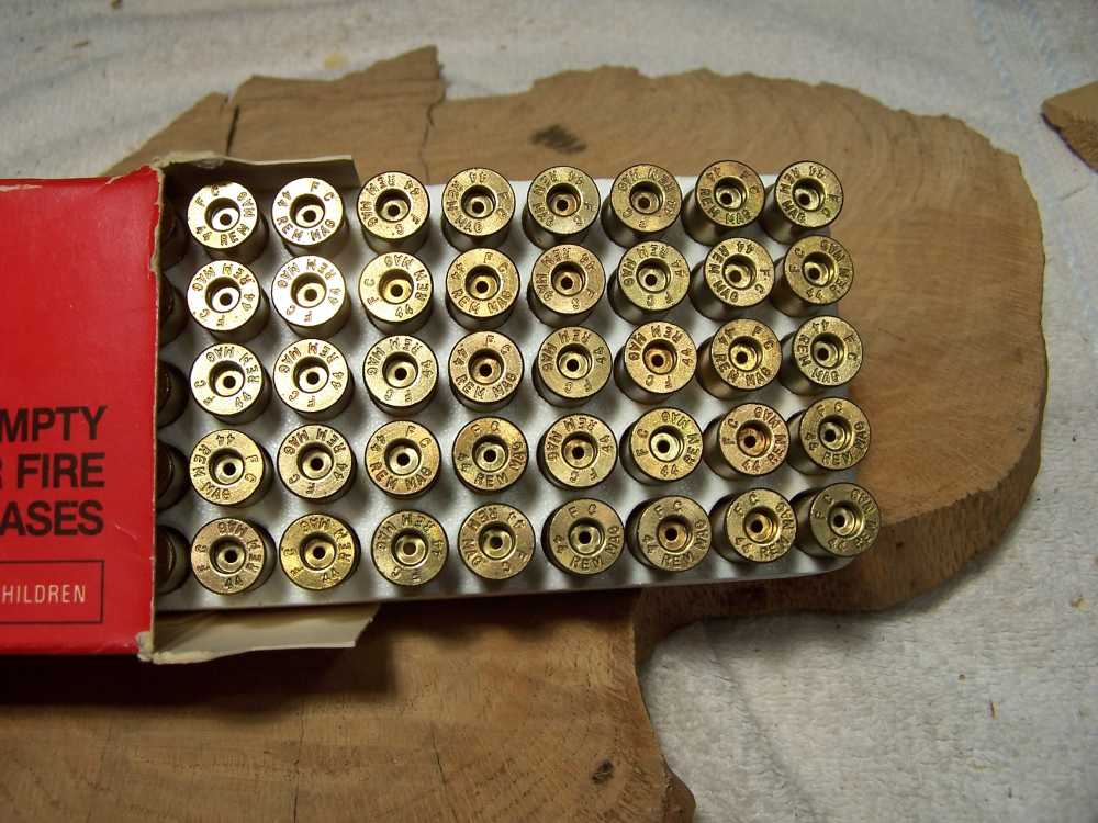 F C 44 Rem Mag Reloading brass 50  unprimed cases New old stock -img-0