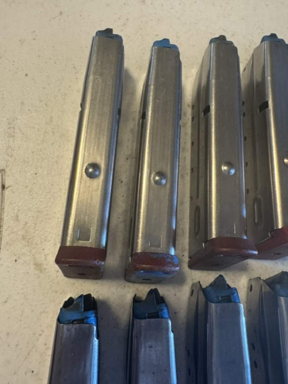 Lot of 10, S&W, 4006, 11 Round, 40S&W, Red Base, Magazines, Item P-636-img-6