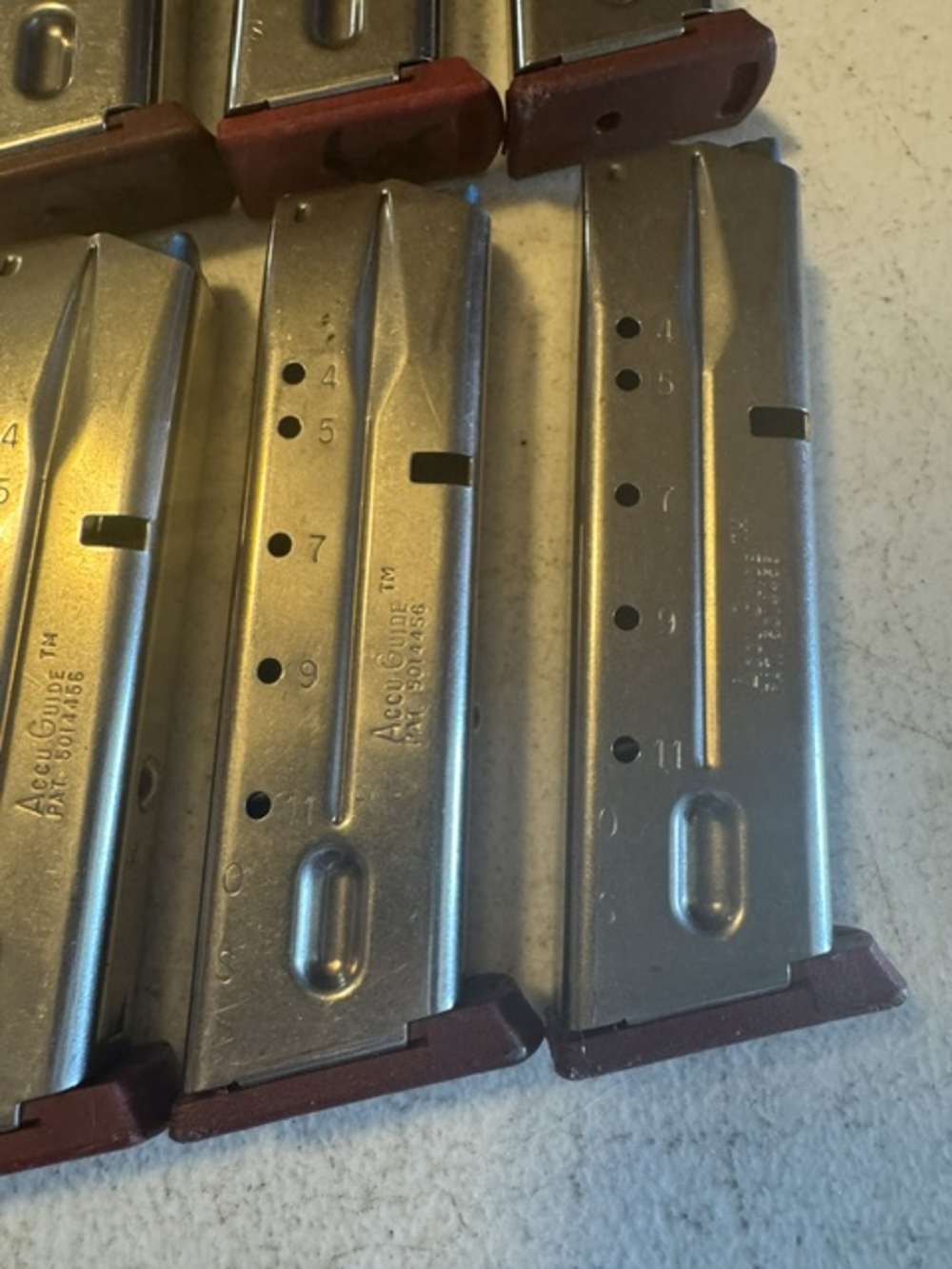 Lot of 10, S&W, 4006, 11 Round, 40S&W, Red Base, Magazines, Item P-636-img-5