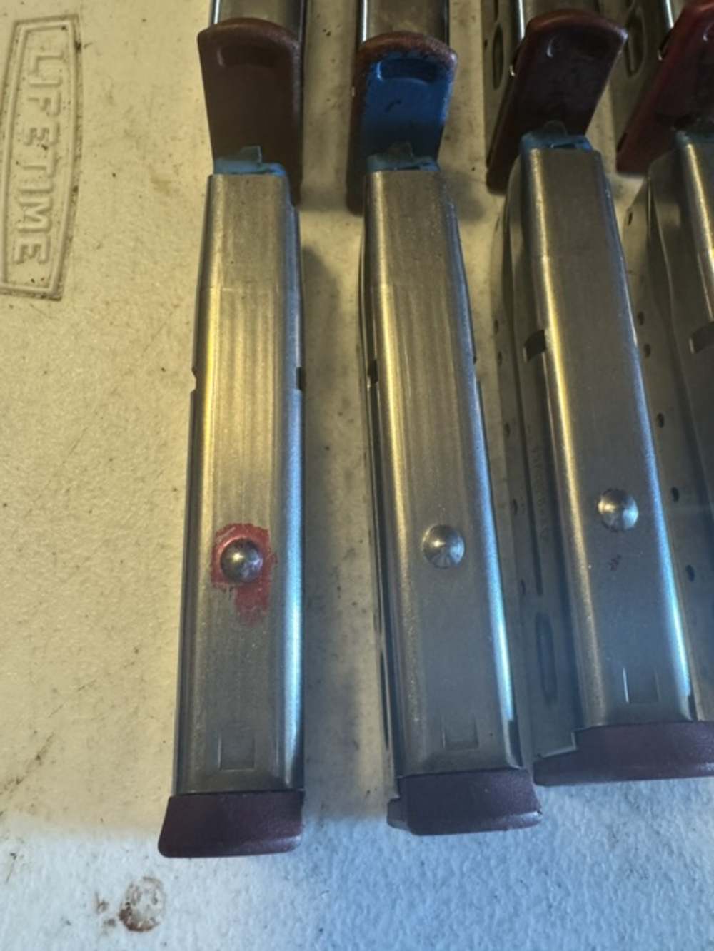 Lot of 10, S&W, 4006, 11 Round, 40S&W, Red Base, Magazines, Item P-636-img-8