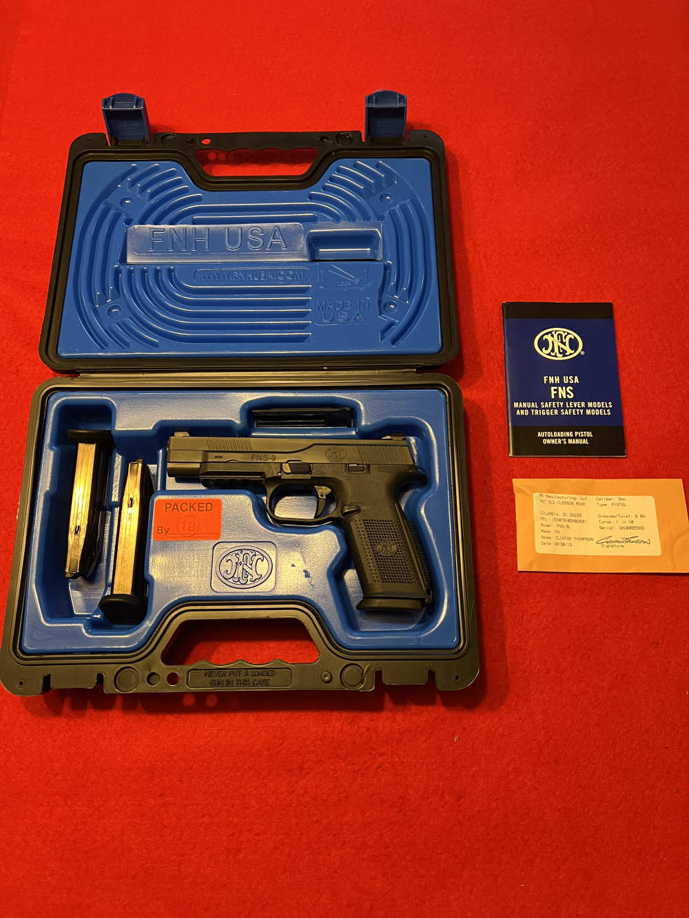 FN  FNS-9   9mm Longslide    5" barrel   FNS -img-0
