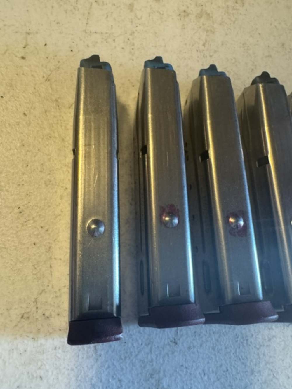 Lot of 5, S&W, 4006, 11 Round, 40S&W, Red Base, Magazines, Item P-637-img-4