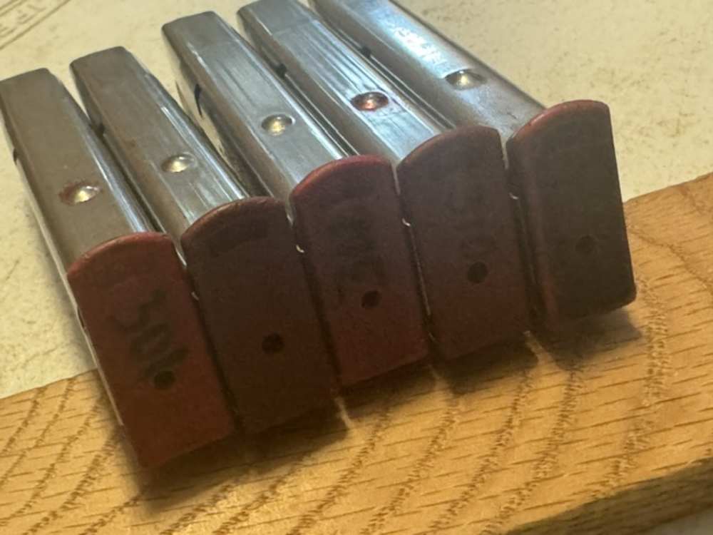 Lot of 5, S&W, 4006, 11 Round, 40S&W, Red Base, Magazines, Item P-638-img-8
