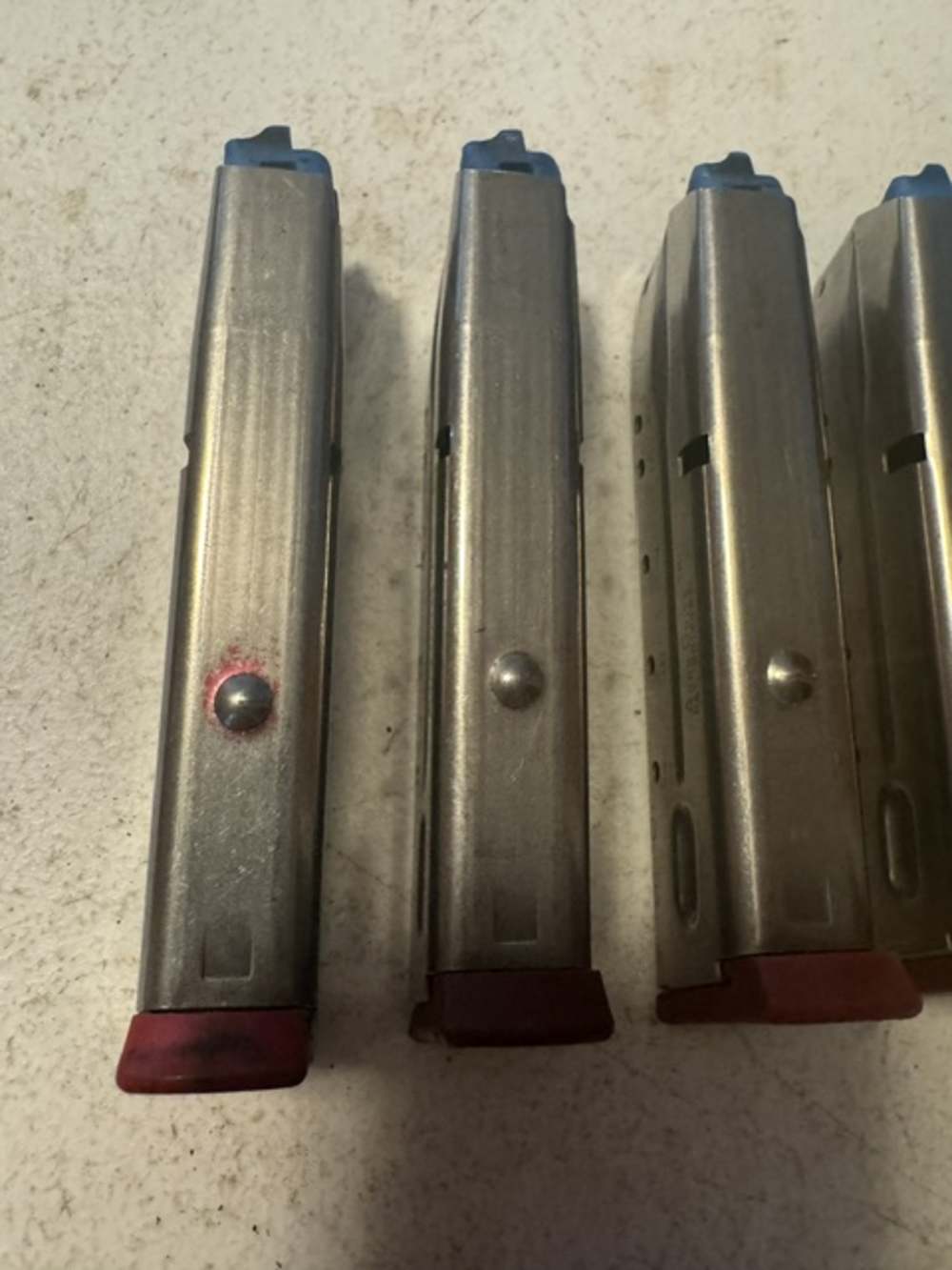 Lot of 5, S&W, 4006, 11 Round, 40S&W, Red Base, Magazines, Item P-638-img-4
