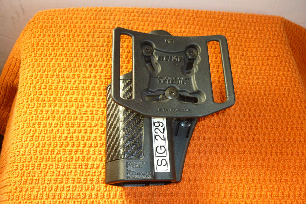 Sig Sauer P229 Blackhawk Carbon Fiber pattern Holster BLK RH-img-1