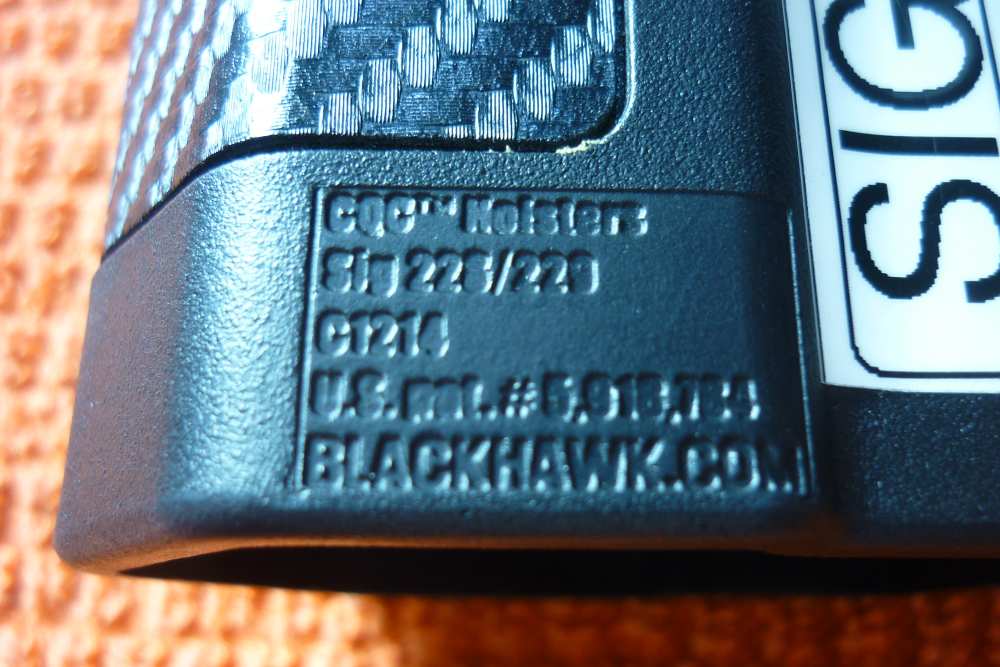 Sig Sauer P229 Blackhawk Carbon Fiber pattern Holster BLK RH-img-5