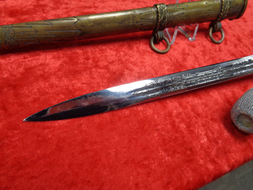 WKC Kriegsmarine Officers Dagger 1938 WWII 3rd Reich German Navy Dirk TRADE-img-21
