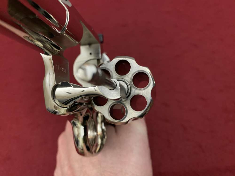 Ultra Rare Bank of Findlay Cased Set Nickel 6" Colt Python and Diamondback -img-168