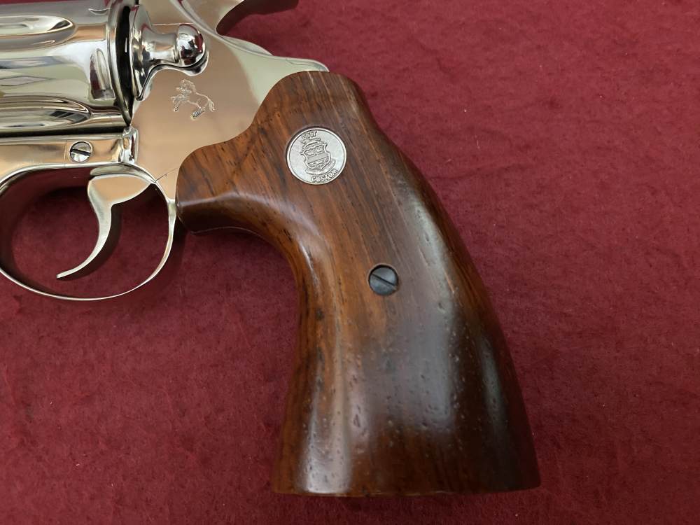 Ultra Rare Bank of Findlay Cased Set Nickel 6" Colt Python and Diamondback -img-36
