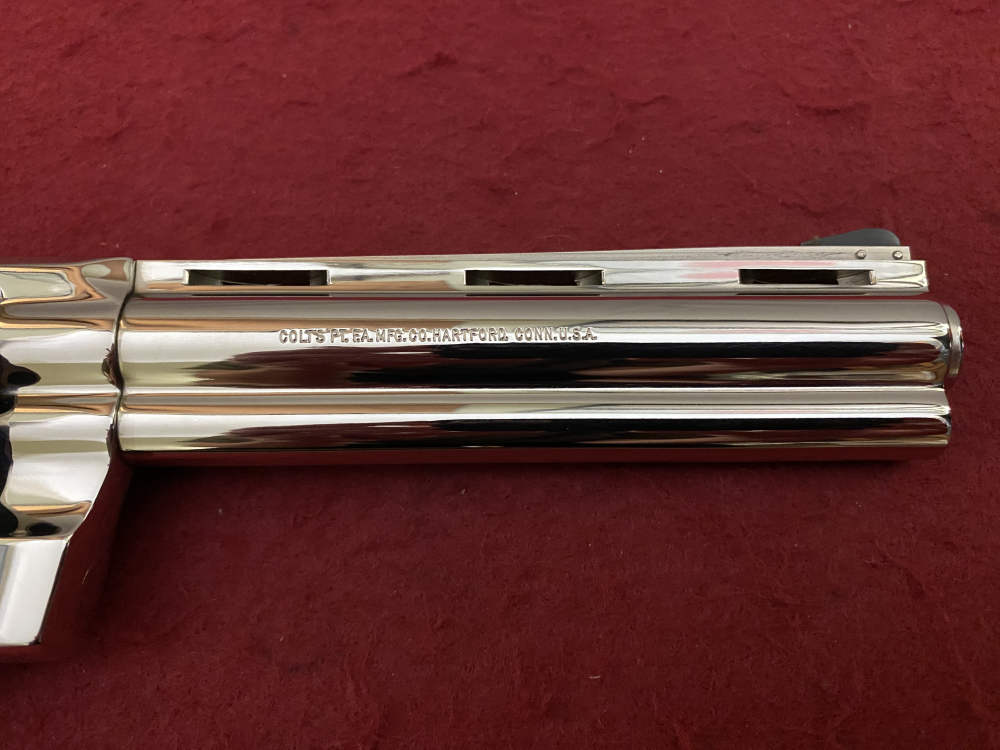 Ultra Rare Bank of Findlay Cased Set Nickel 6" Colt Python and Diamondback -img-110