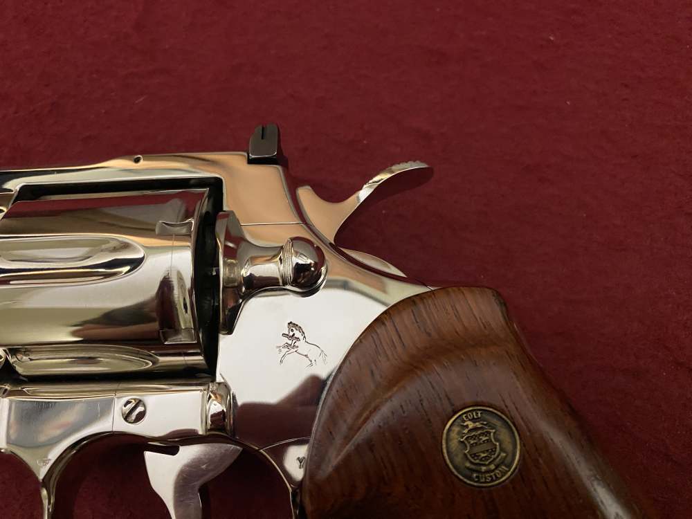 Ultra Rare Bank of Findlay Cased Set Nickel 6" Colt Python and Diamondback -img-133