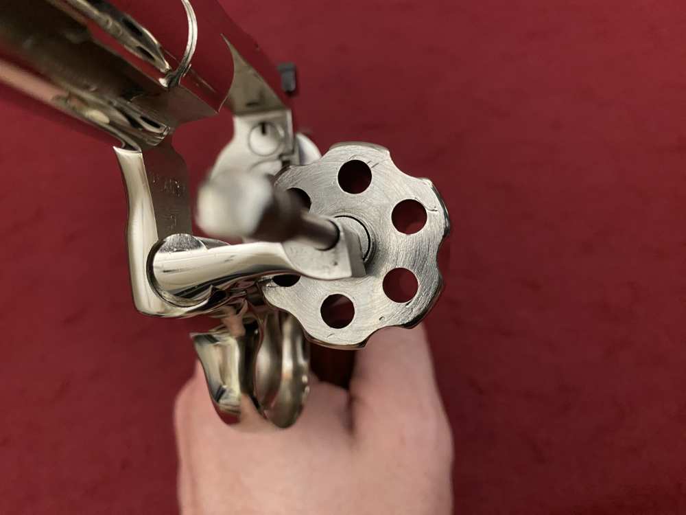 Ultra Rare Bank of Findlay Cased Set Nickel 6" Colt Python and Diamondback -img-82
