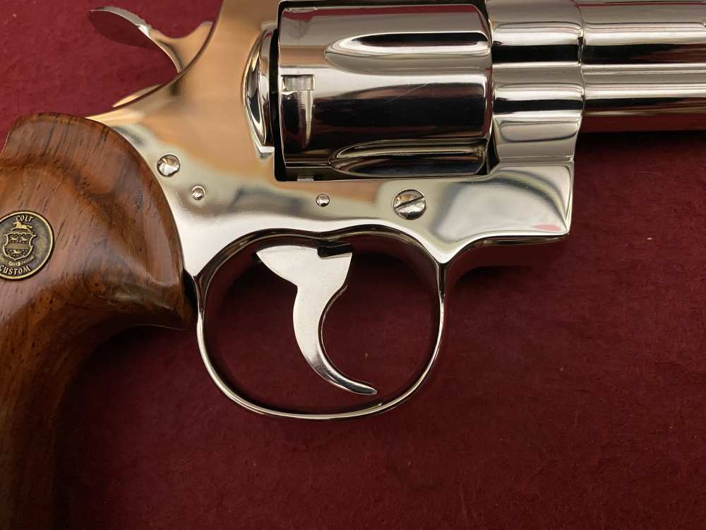 Ultra Rare Bank of Findlay Cased Set Nickel 6" Colt Python and Diamondback -img-104