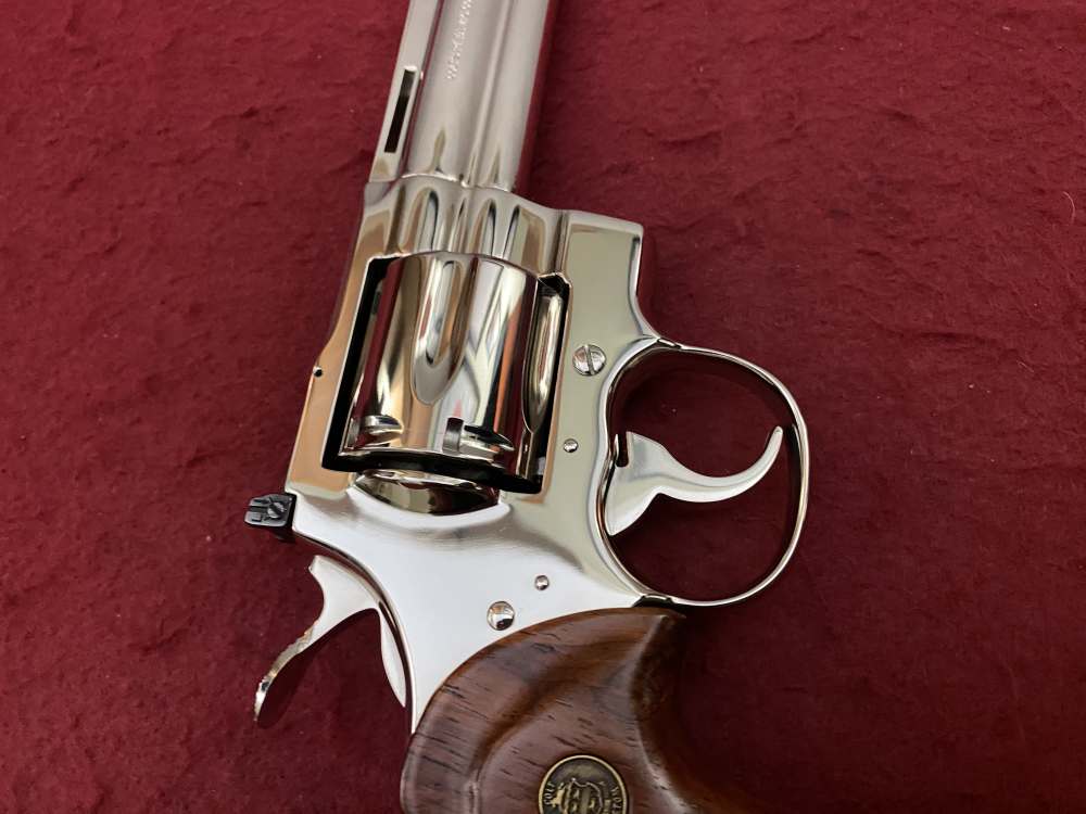 Ultra Rare Bank of Findlay Cased Set Nickel 6" Colt Python and Diamondback -img-120