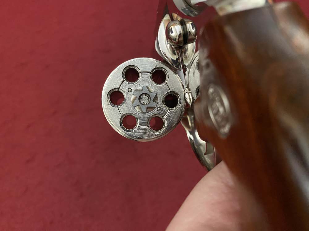 Ultra Rare Bank of Findlay Cased Set Nickel 6" Colt Python and Diamondback -img-84