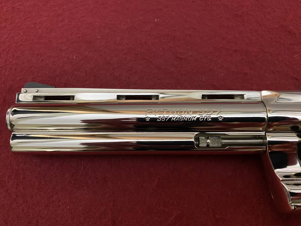 Ultra Rare Bank of Findlay Cased Set Nickel 6" Colt Python and Diamondback -img-141