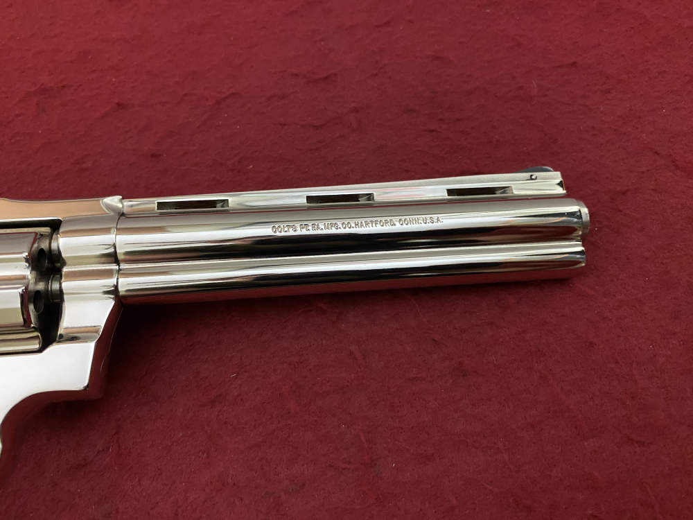 Ultra Rare Bank of Findlay Cased Set Nickel 6" Colt Python and Diamondback -img-31