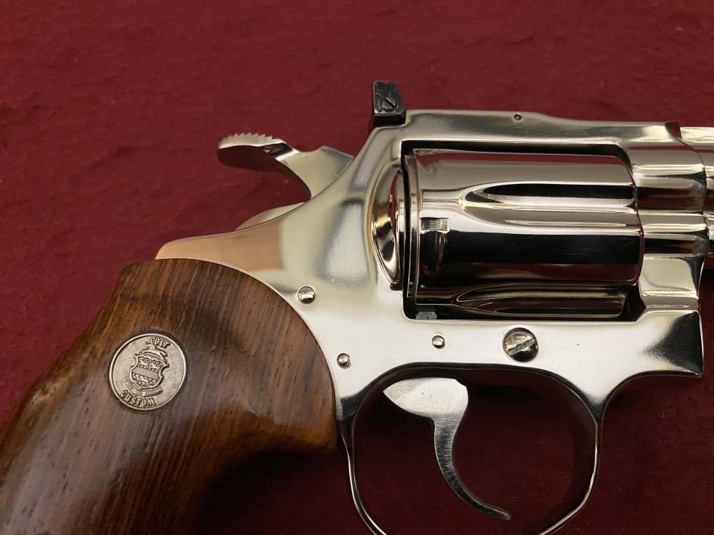 Ultra Rare Bank of Findlay Cased Set Nickel 6" Colt Python and Diamondback -img-14