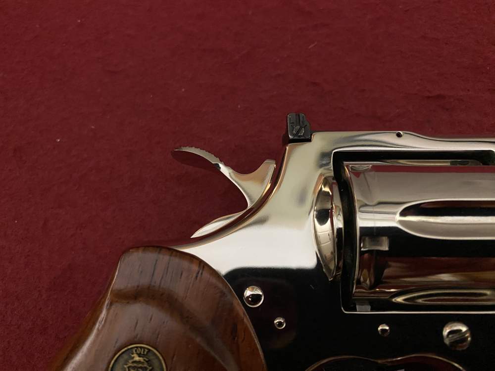 Ultra Rare Bank of Findlay Cased Set Nickel 6" Colt Python and Diamondback -img-105