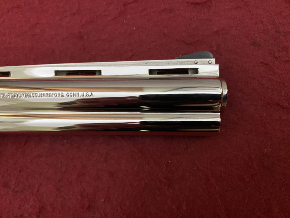 Ultra Rare Bank of Findlay Cased Set Nickel 6" Colt Python and Diamondback -img-114