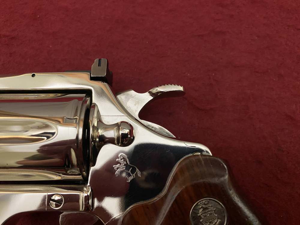 Ultra Rare Bank of Findlay Cased Set Nickel 6" Colt Python and Diamondback -img-47