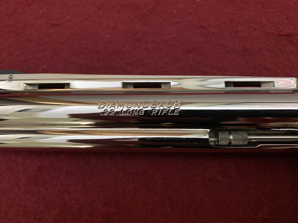 Ultra Rare Bank of Findlay Cased Set Nickel 6" Colt Python and Diamondback -img-56