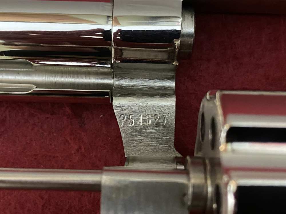 Ultra Rare Bank of Findlay Cased Set Nickel 6" Colt Python and Diamondback -img-88