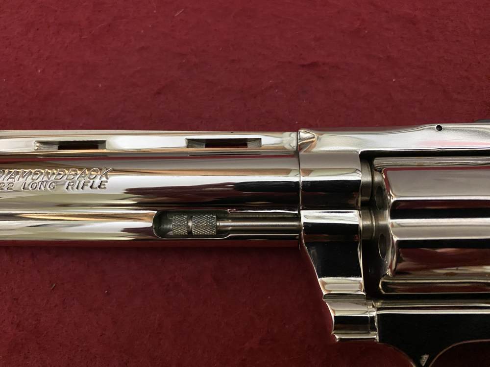 Ultra Rare Bank of Findlay Cased Set Nickel 6" Colt Python and Diamondback -img-55
